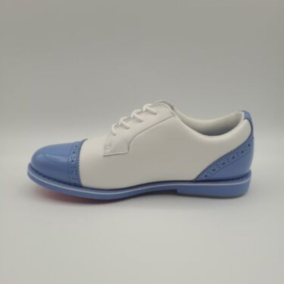 G/Fore Gallivanter Cap-Toe Women's Size 6 Snow Vista Blue Golf Shoes G4LS22EF04 - Picture 6 of 10